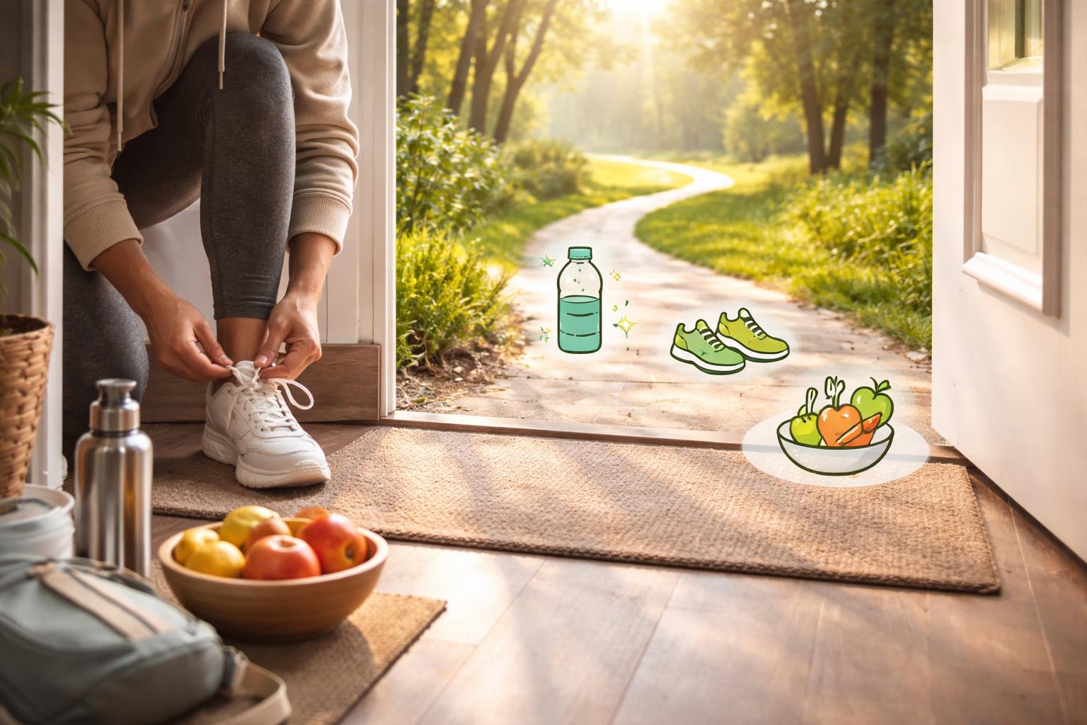 Dvojica pripravuje výbavu a plánuje prvé kroky k zdravému životnému štýlu.